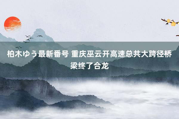 柏木ゆう最新番号 重庆巫云开高速总共大跨径桥梁终了合龙