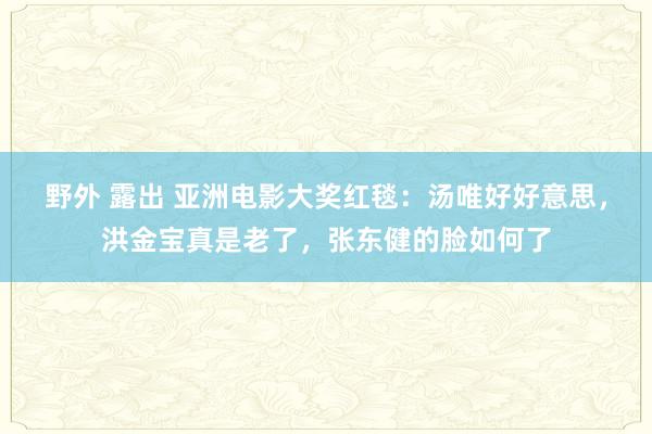 野外 露出 亚洲电影大奖红毯：汤唯好好意思，洪金宝真是老了，张东健的脸如何了